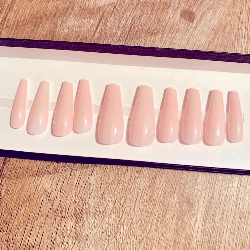 Custom painted acrylic nails